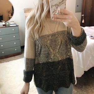 Open back sweater